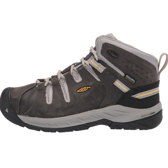 New Keen Women’s steel Toe Utility Boots Flint 2 Mid Rise Sz 7 Magnet/Vapor 37.5 - Picture 6 of 8